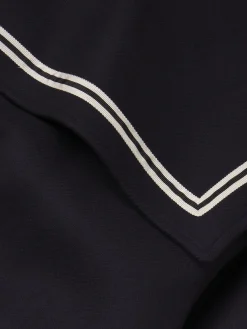 The Varsity Jacket in Navy Multi