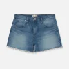 The Vintage Relaxed Short Raw Fray in Libra