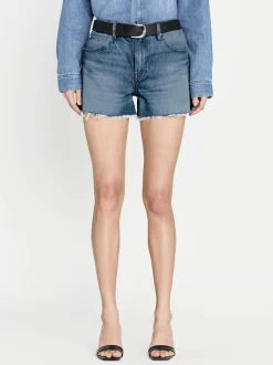 The Vintage Relaxed Short Raw Fray in Libra
