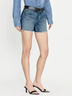 The Vintage Relaxed Short Raw Fray in Libra