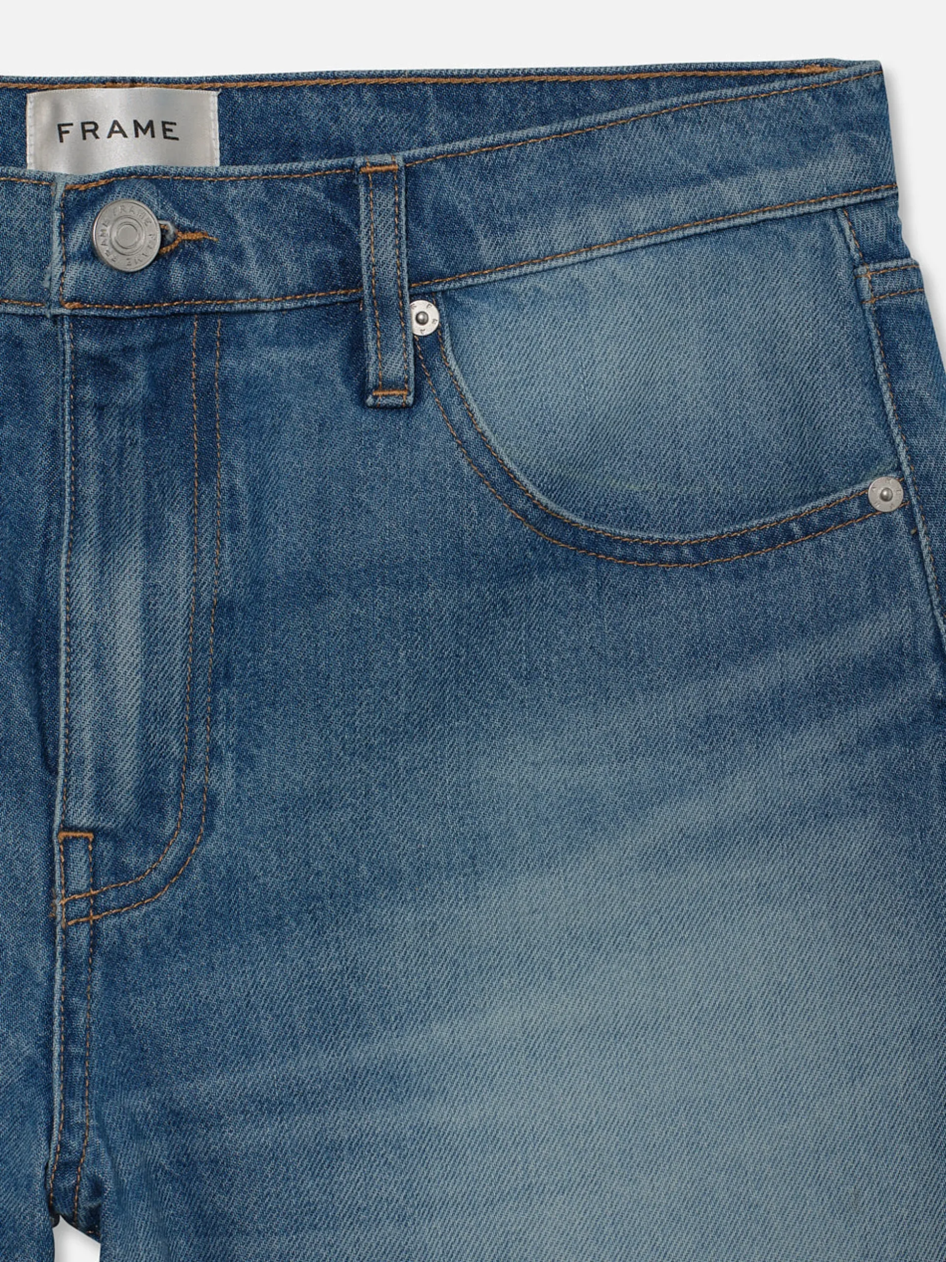 The Vintage Relaxed Short Raw Fray in Libra