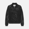 Tonal Crochet Sweater in Black