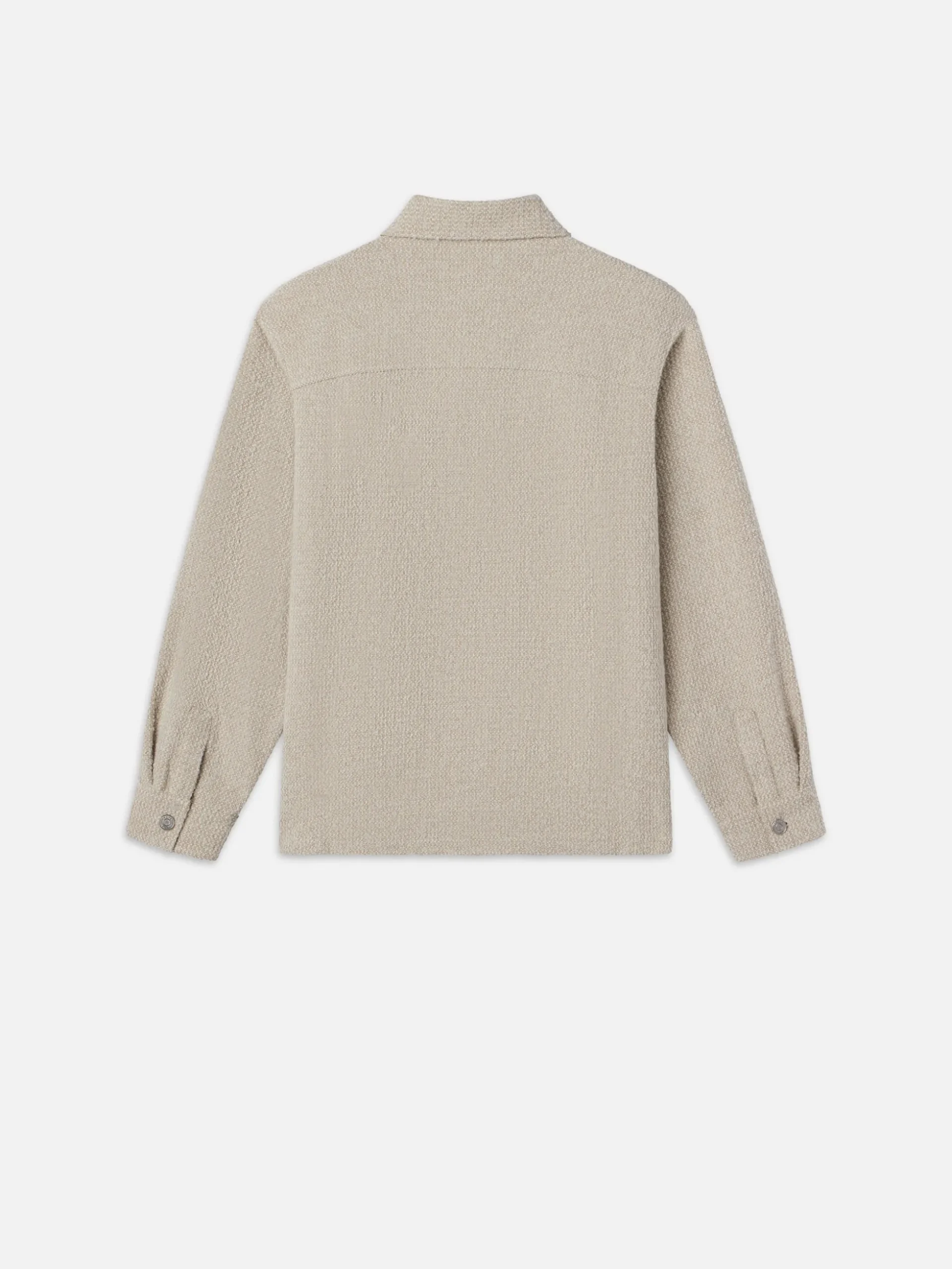 Tweed Overshirt Jacket in Dove Tweed