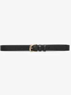 Twist Buckle Belt in Noir