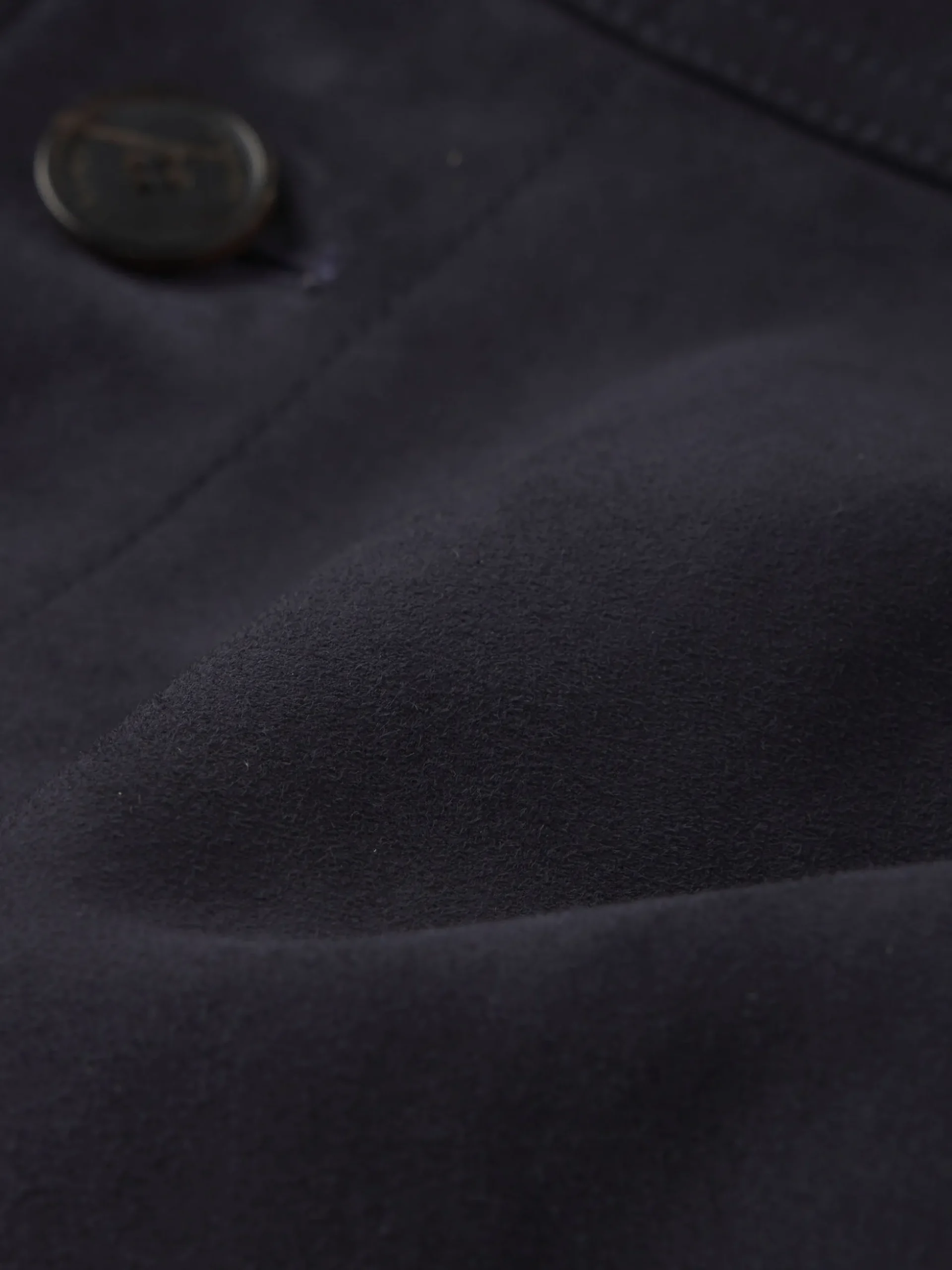 Unlined Suede Chore Coat in Dark Navy