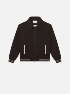 Varsity Jacket in Dark Brown