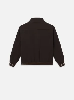 Varsity Jacket in Dark Brown