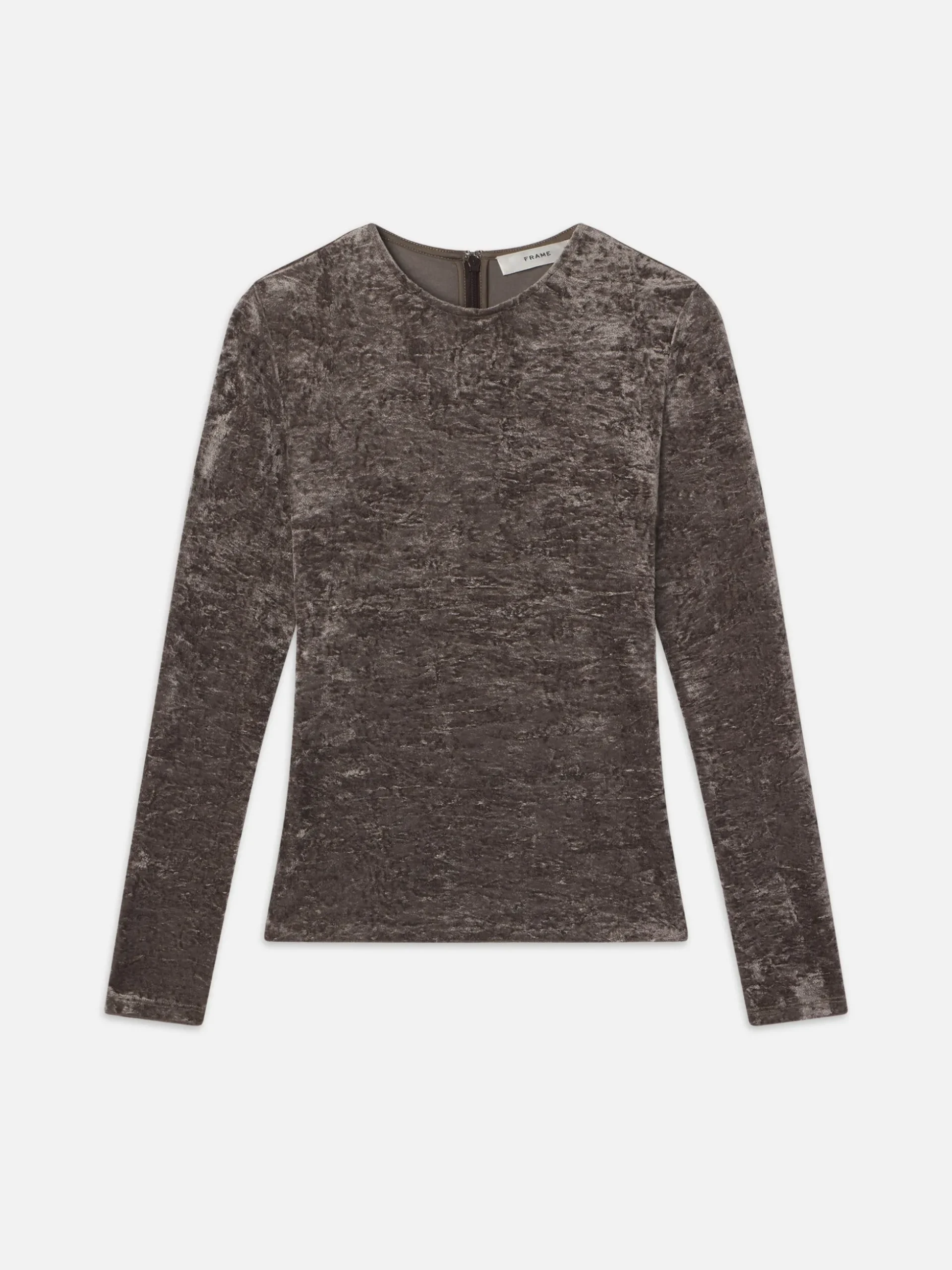 Velvet Long Sleeve Top in Dusk