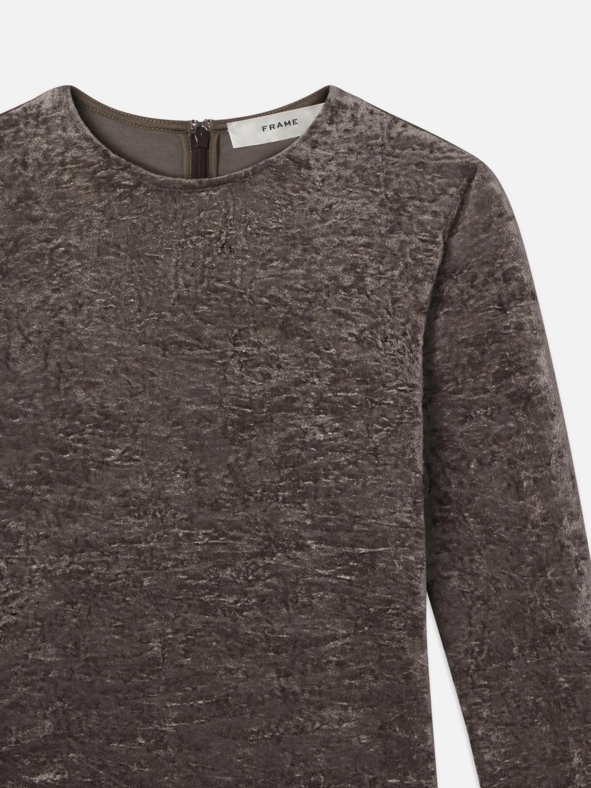 Velvet Long Sleeve Top in Dusk