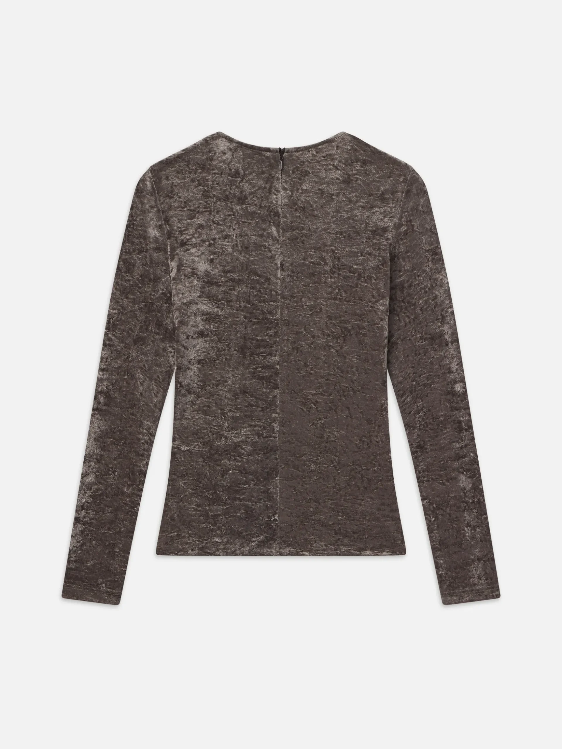 Velvet Long Sleeve Top in Dusk