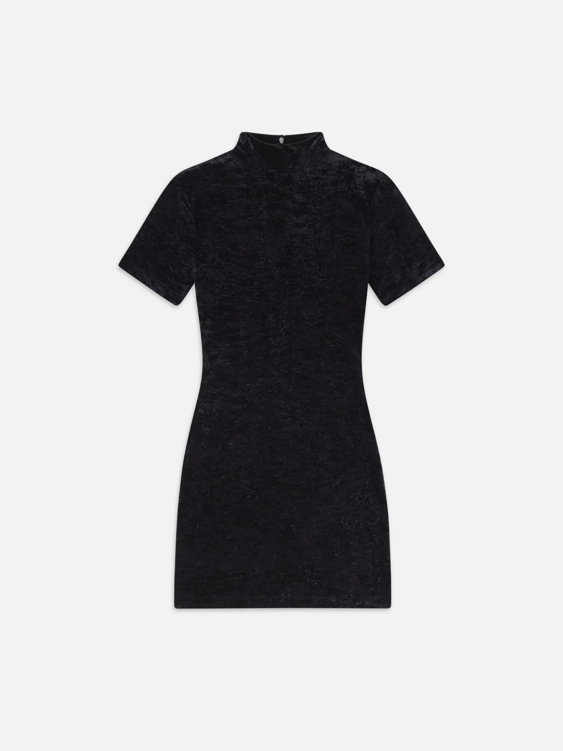 Velvet Mini Dress in Black