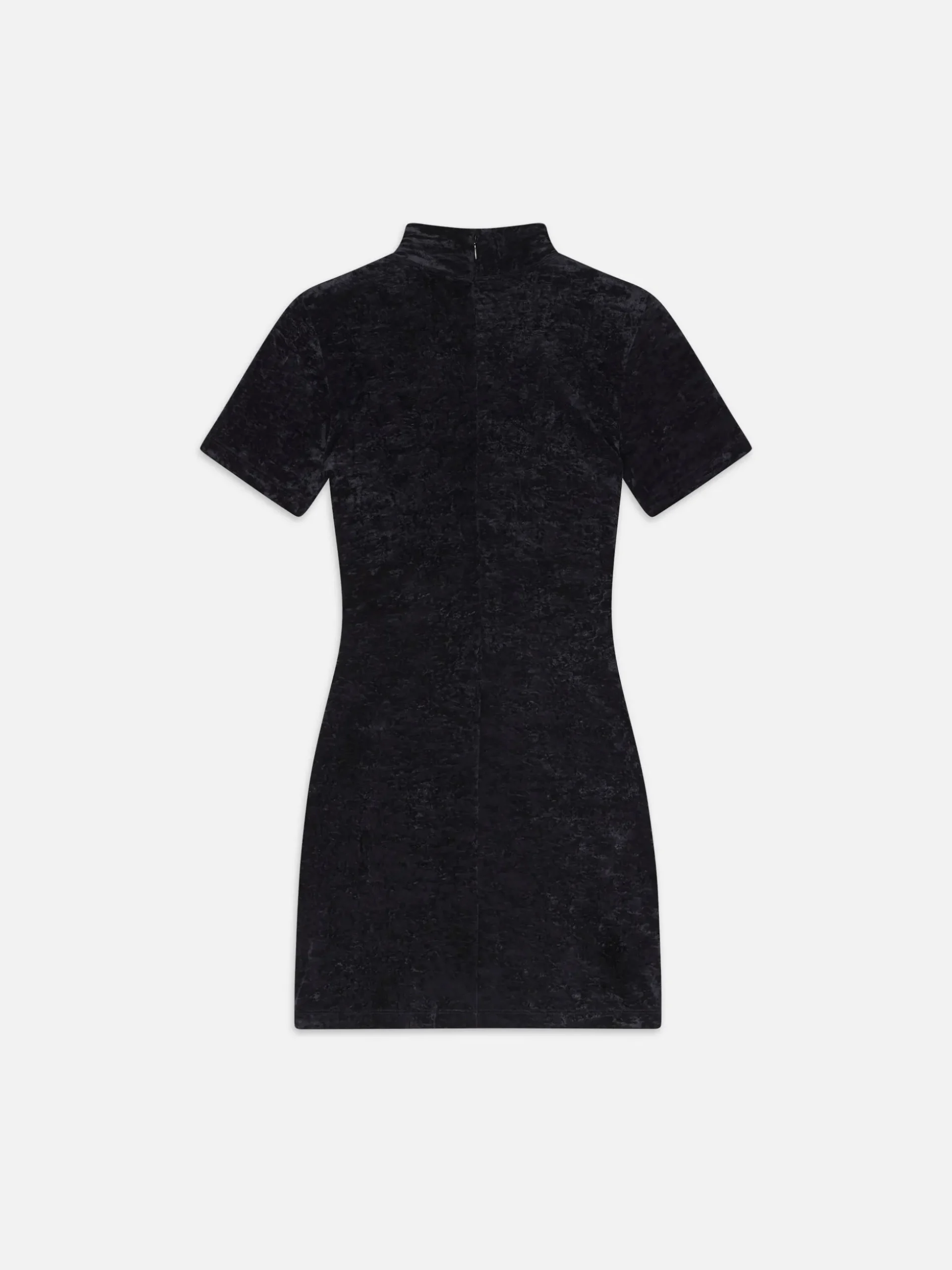 Velvet Mini Dress in Black