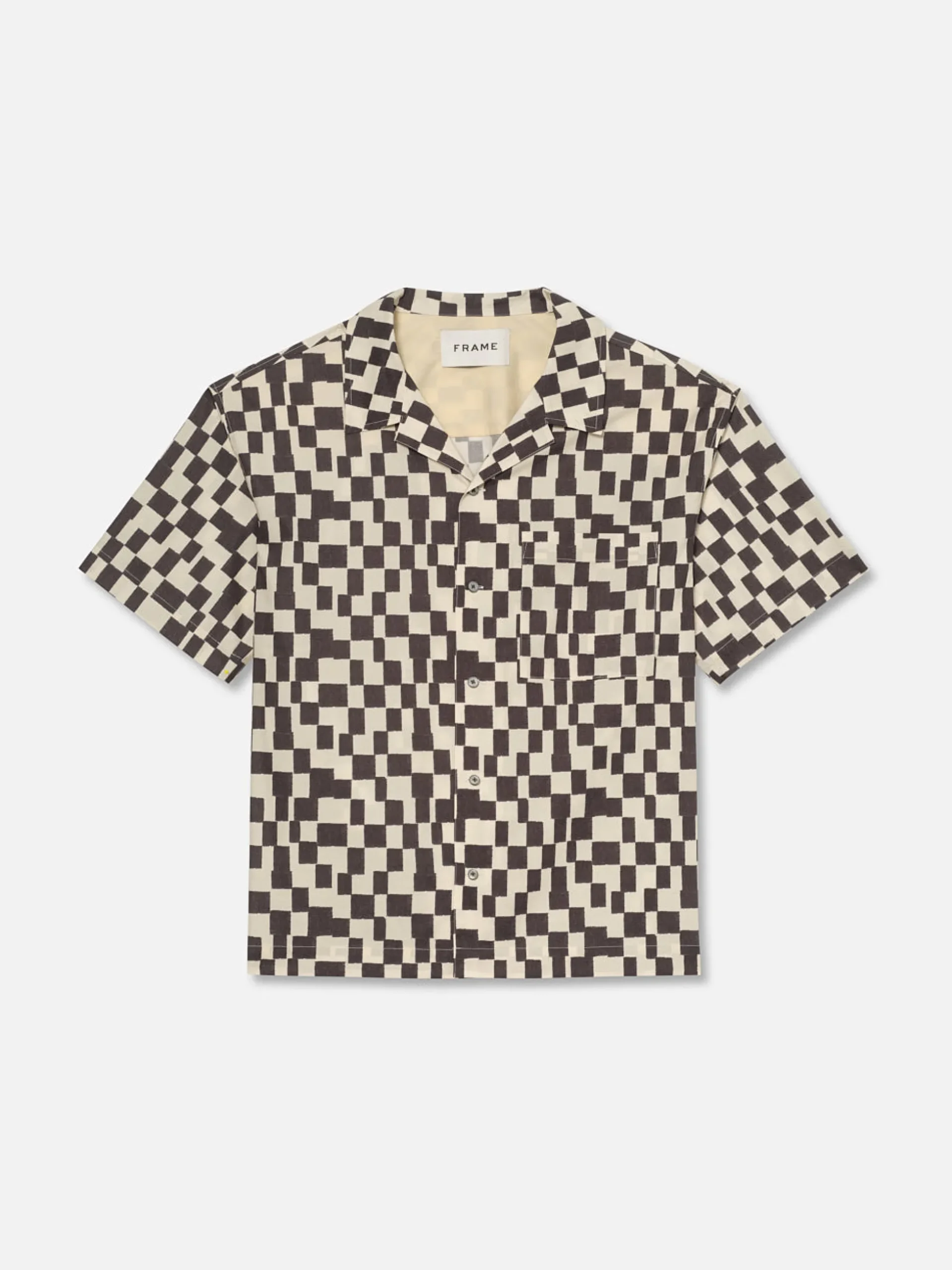 Vintage Print Shirt in Dark Navy