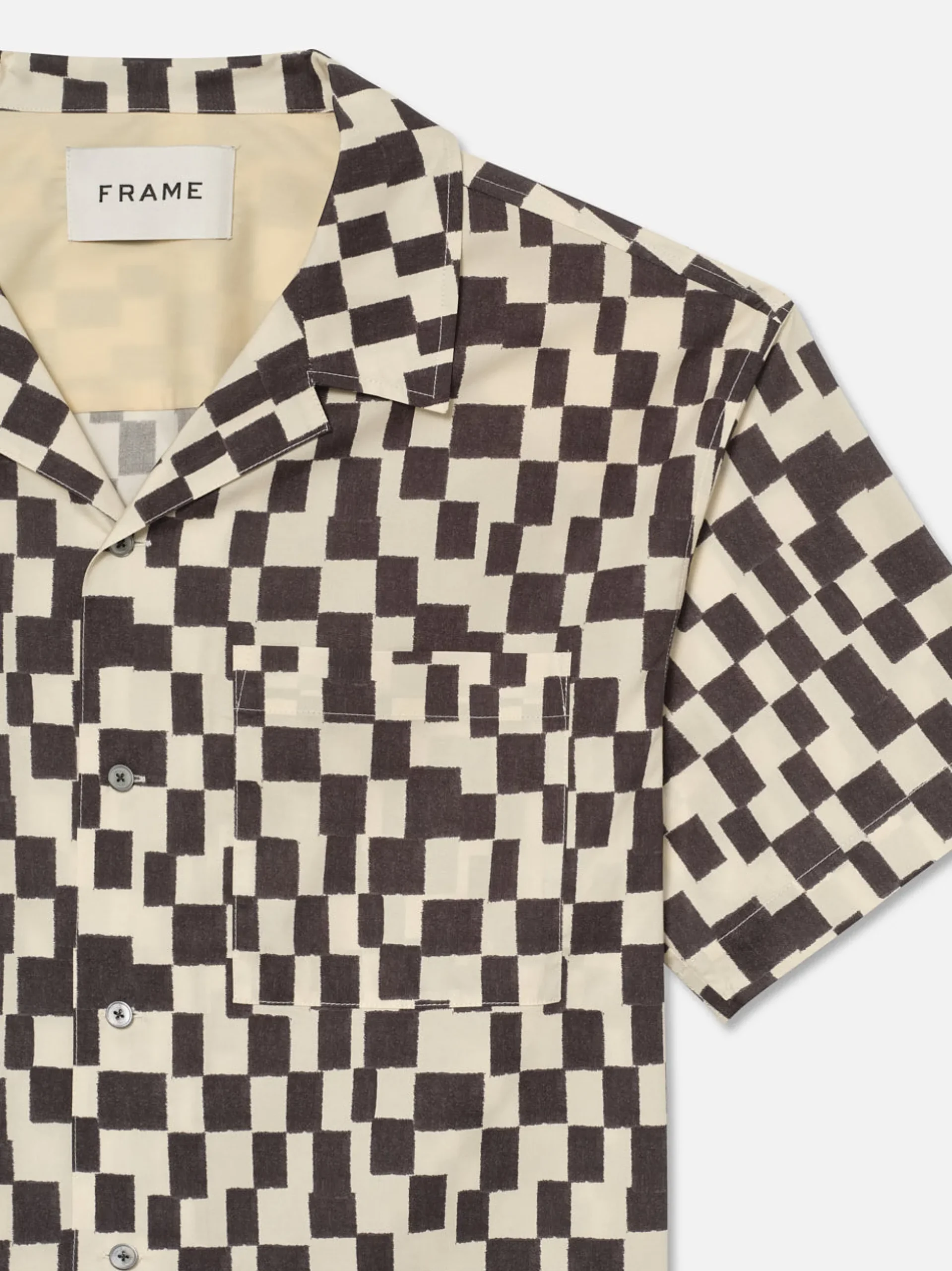Vintage Print Shirt in Dark Navy