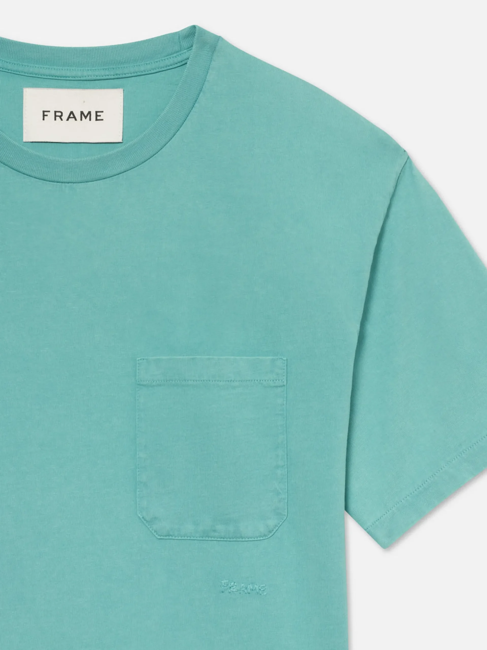 Vintage Tee in Aqua Blue