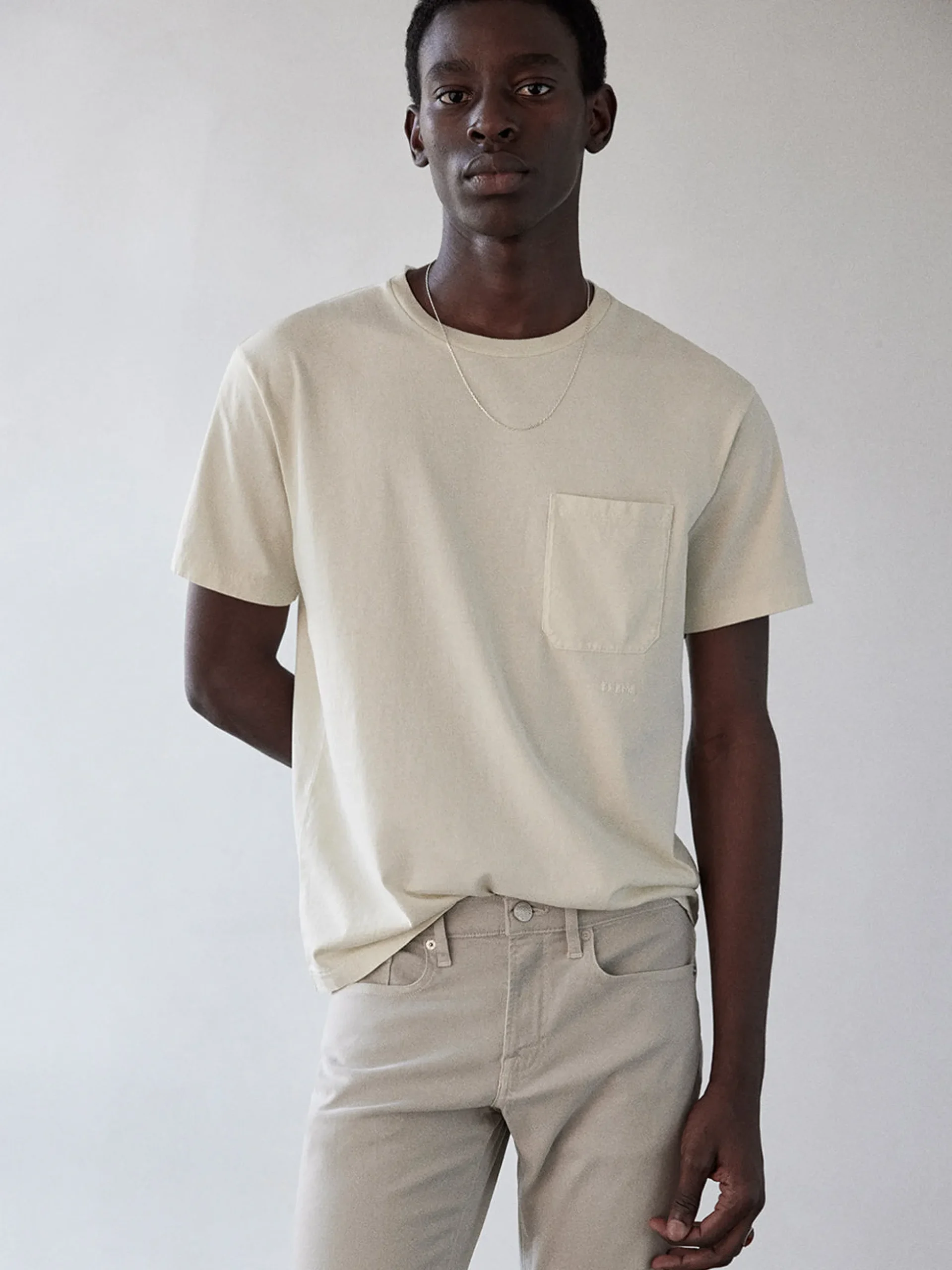 Vintage Tee in White Sand