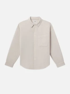 Waffle Textured Shirt in Off White