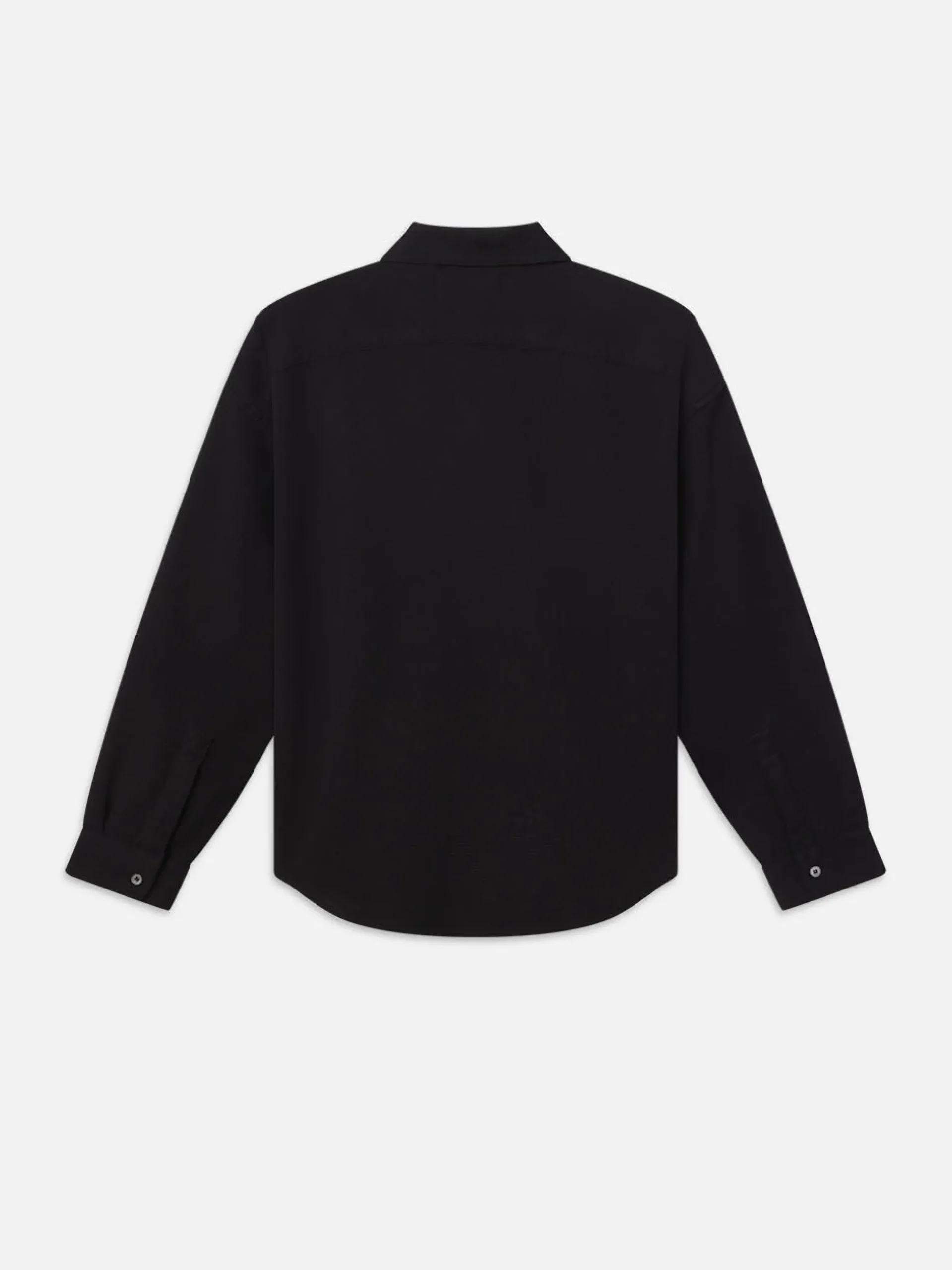 Waffle Textured Shirt in Black