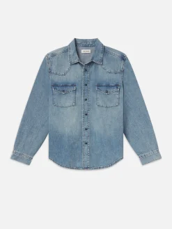 Western Denim Shirt in Fantasy