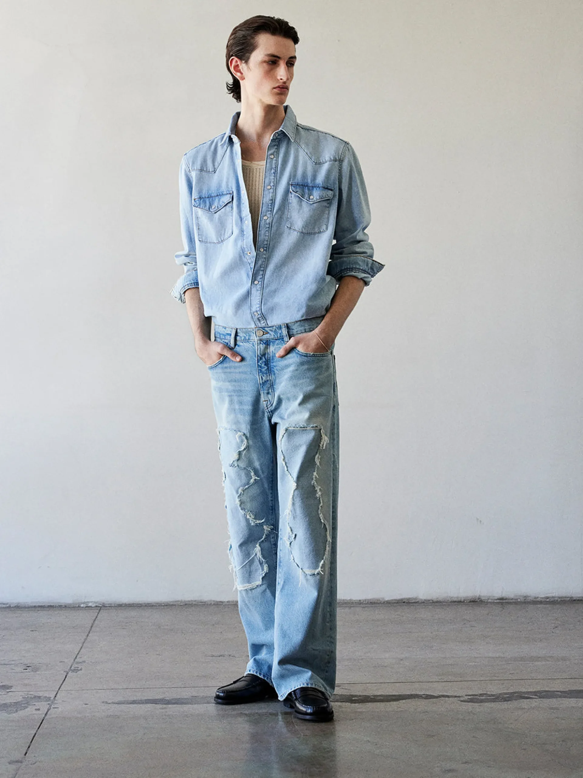 Western Denim Shirt in Salvador