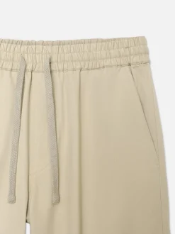 Wide Leg Cargo Pants in Smoke Beige