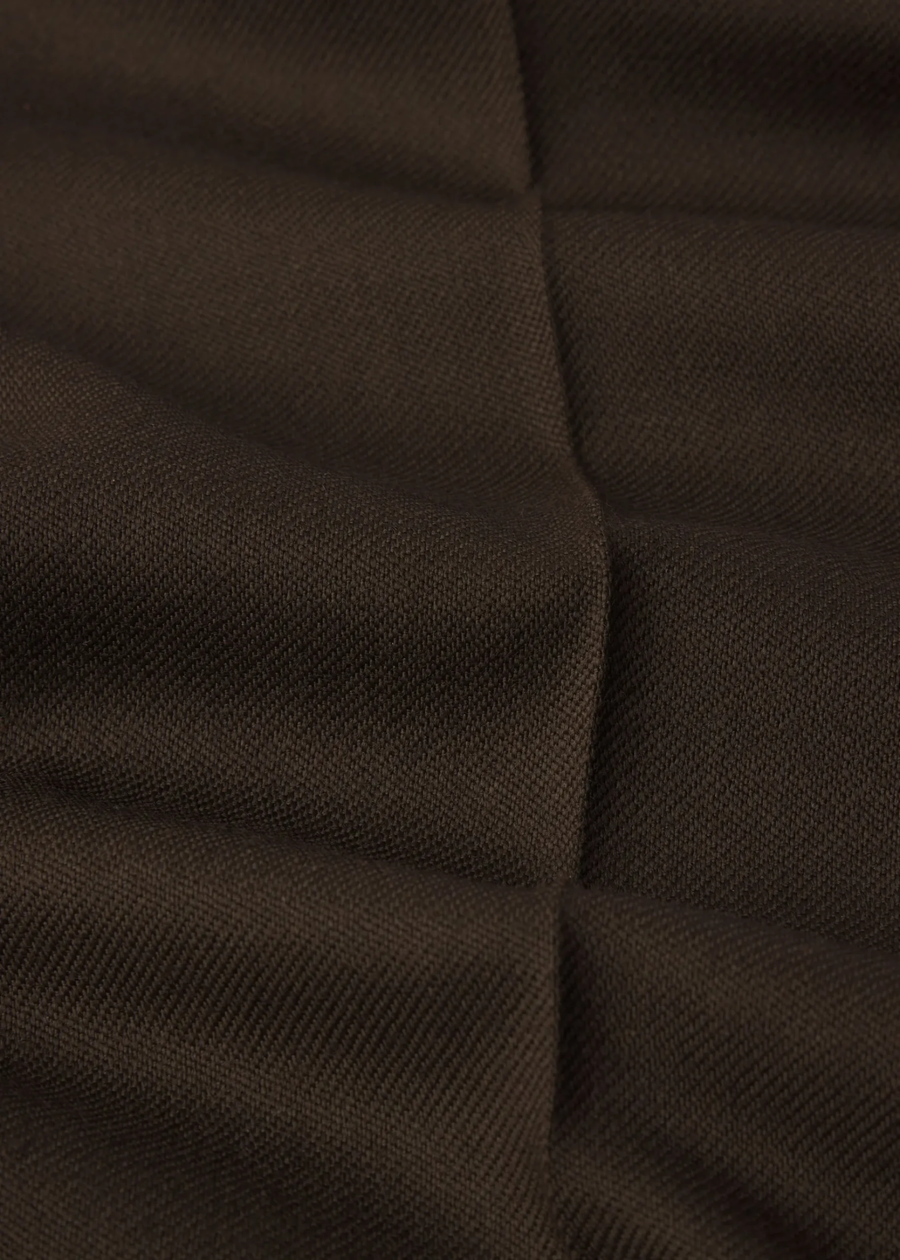 Wool Cargo Pant Trousers in Dark Taupe