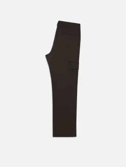 Wool Cargo Pant Trousers in Dark Taupe