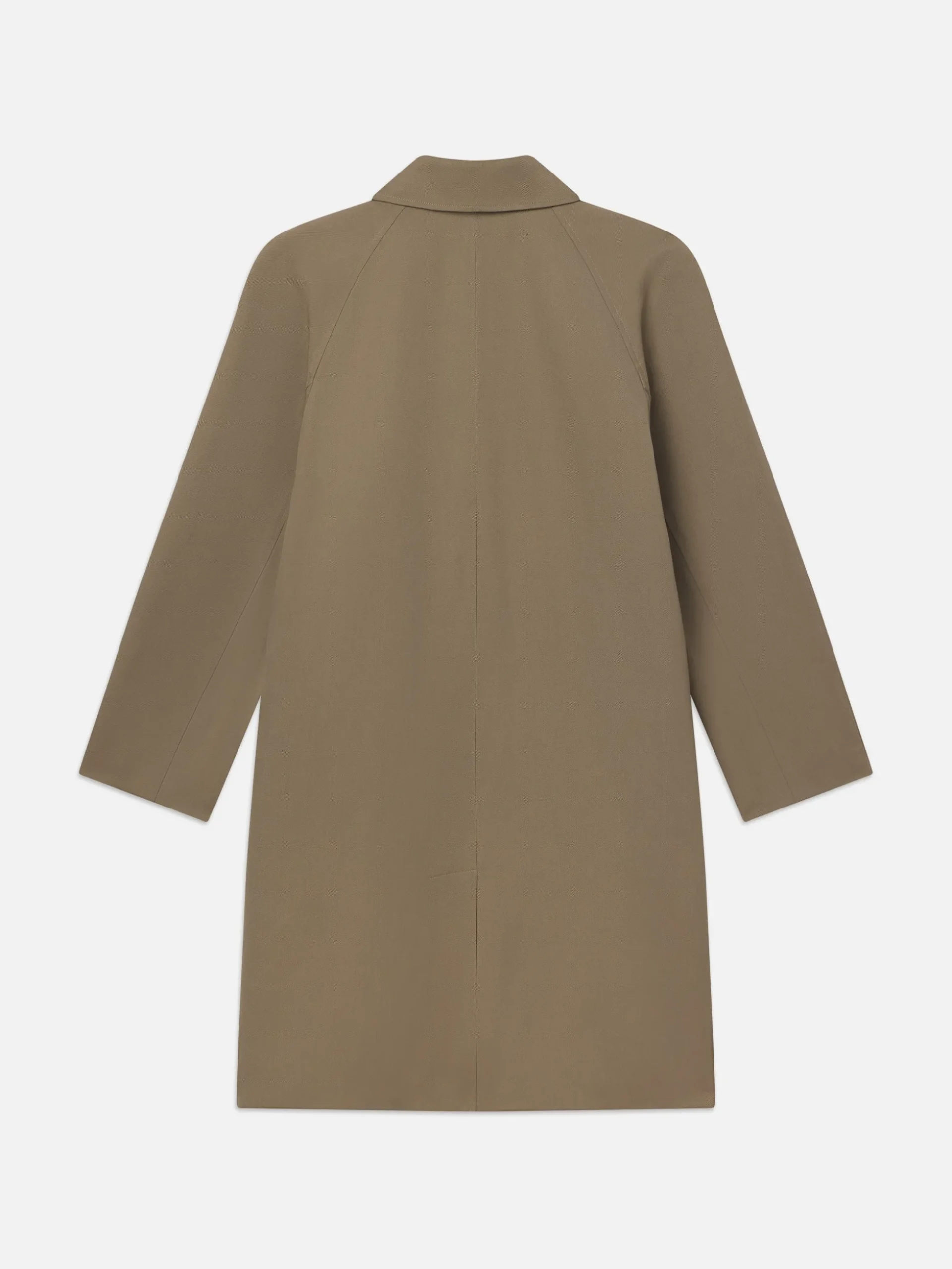 Wool Trench Coat in Light Brown