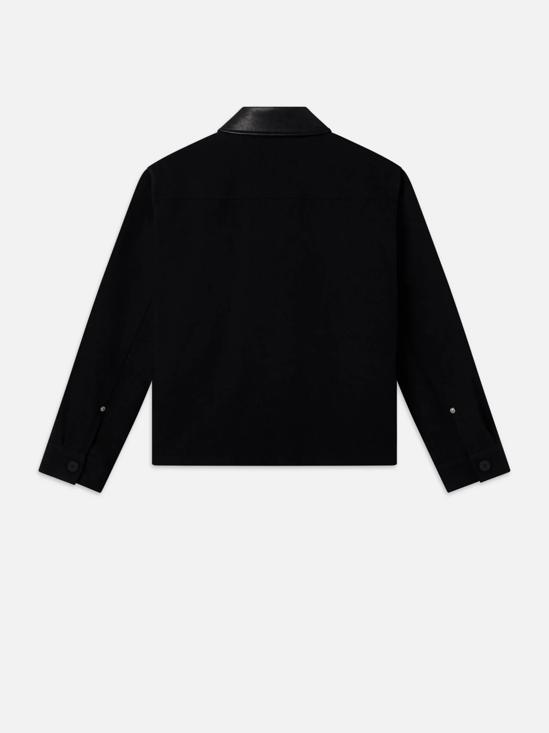Woolen Workwear Jacket in Black